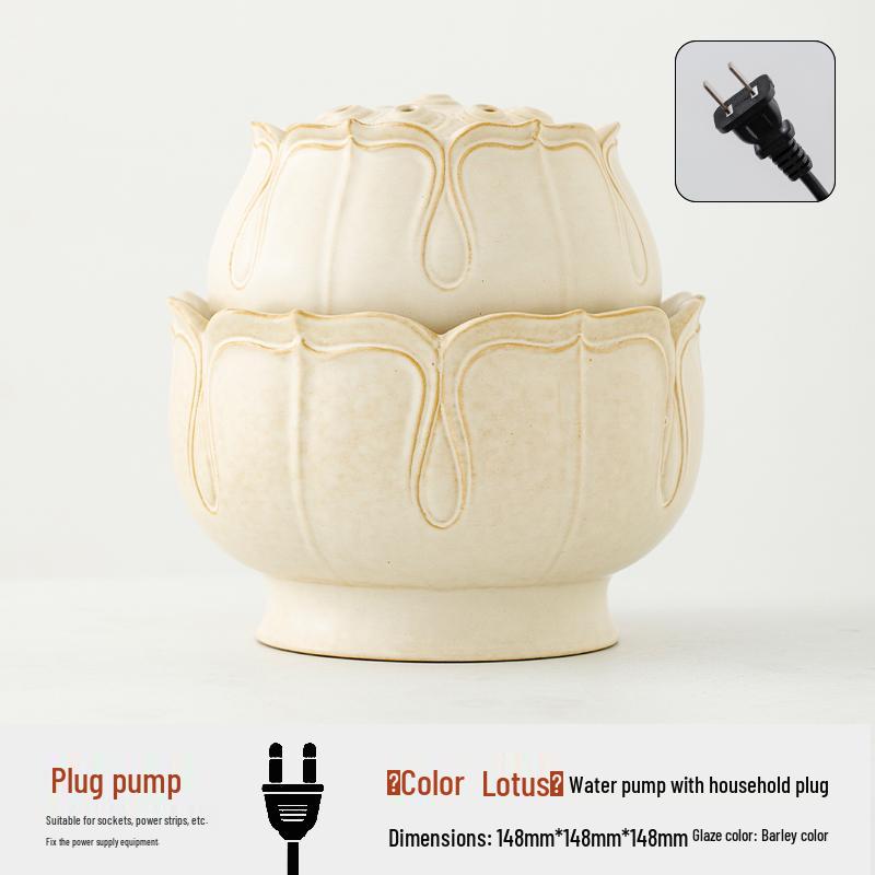 USB Ceramic Fountain: Creative Desktop Water