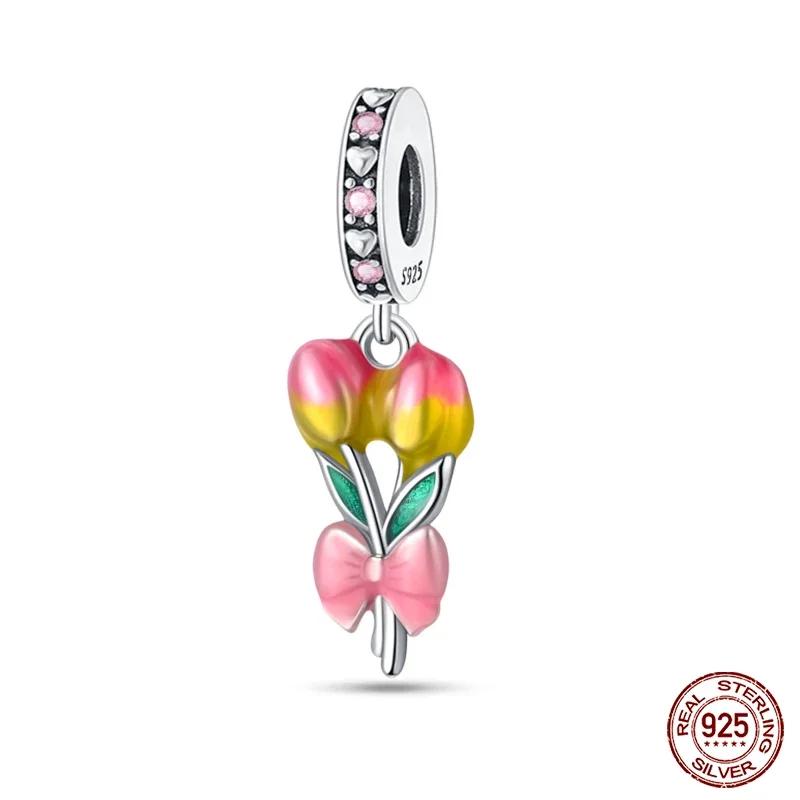 Copper Flowers Butterfly Creative Garden Mushroom Snail Charms Beads Fit Original Bracelets Diy Jewelry