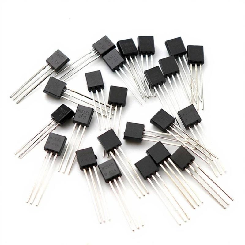 480 Pack Transistor Pack with 24 Varieties in TO 92 Format Including Organized Storage Box for Electronics Hobbyists