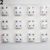 Lady's 12Pairs Metal Ear Studs Earrings for Piercing Machine Ear Piercing Tool Kit