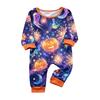 Family Matching Halloween Printed Loungewear Set Short Sleeve Top and Pajama Pants