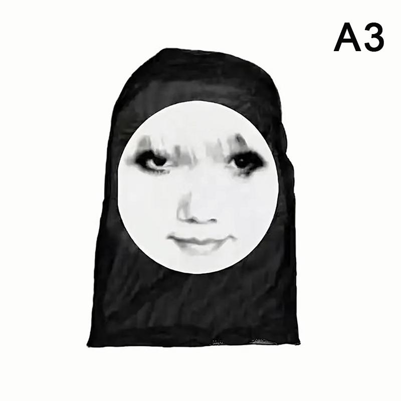 3D Lustige Vollgesichtsmaske Elastisches Netz Neuheit Vollgesichtsmaske Für Männer Frauen Cosplay Kopfbedeckung Simulation Sturmhaube Hut Kopfbedeckung