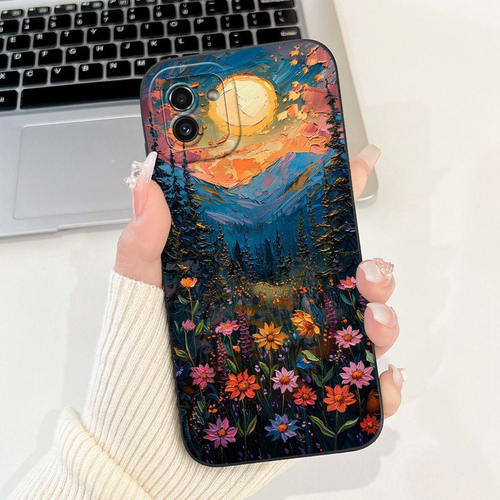 For Samsung Galaxy A03 Case Cover Luxury Fashion Flower Kawaii Cute Shockproof Phone Case For Samsung SM-A035F SM-A035M SM-A035G