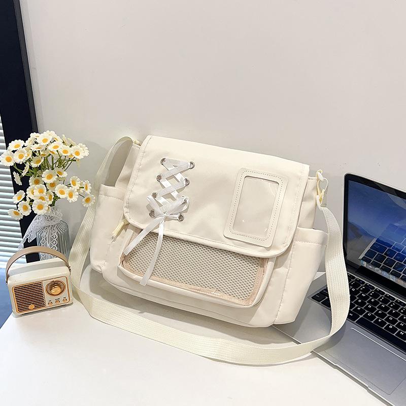 Оригинальная повседневная универсальная прозрачная сумка-кроссбоди, японский двухмерный юань, кампус, сумка для боли, милая девушка