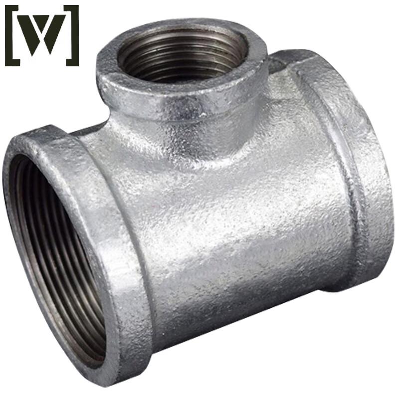 Galvanized Malleable Iron Reducing Tee Galvanized Reducing Tee