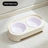 Elevated Pet Dog Cat Bowl Feeder Raised Stand with Double Stainless Steel Food Water Bowls For Small Medium Large Dogs Cats