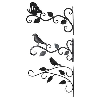 Metal Hanging Flower Plant Basket Wind Chime Hook Hanger for Balcony Home D