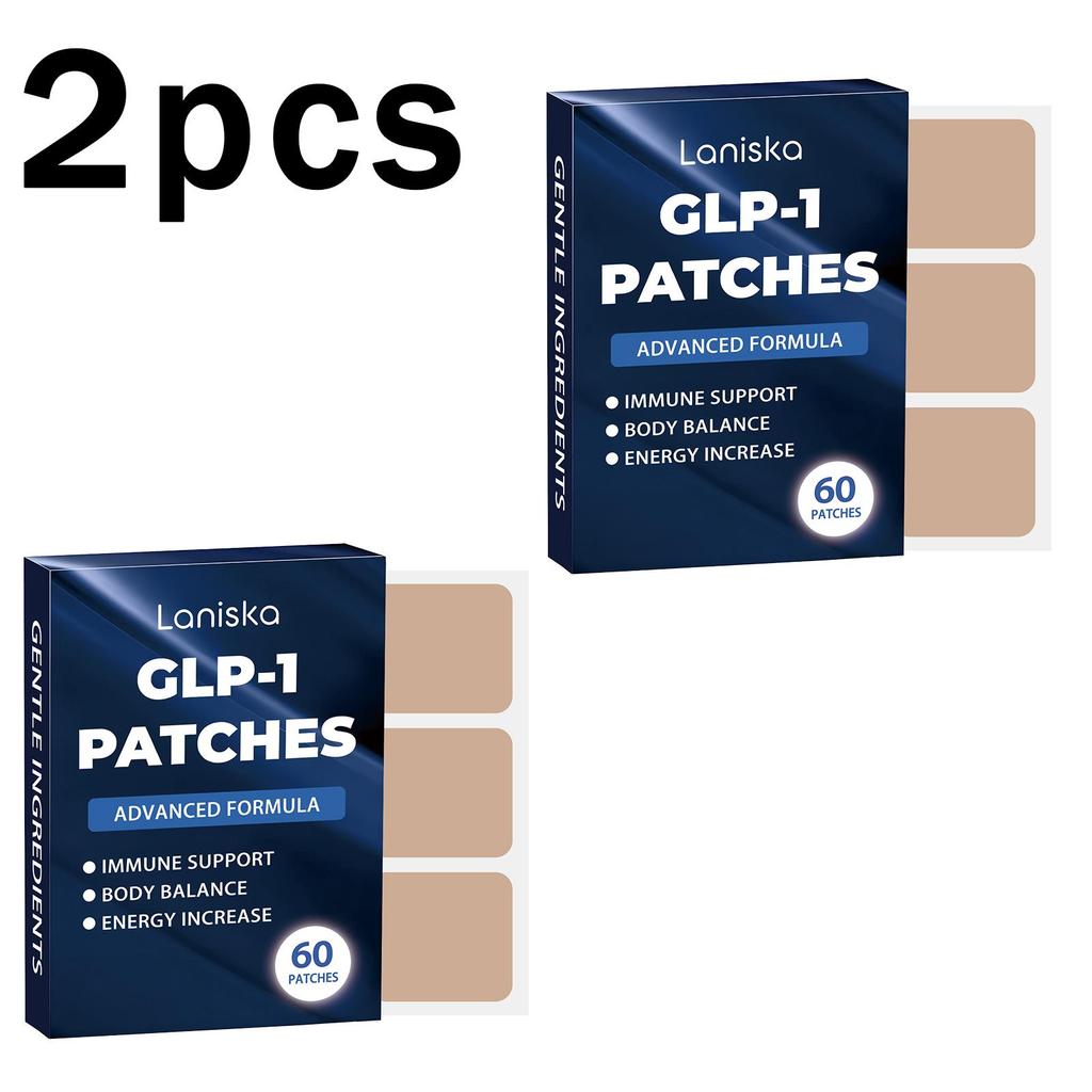 60 pcs Laniska GLP-1 Patches - Glutathione Patches for Daily Focus & Body Care, Relieve Fatigue, Boost Energy, Convenient Skin Patch