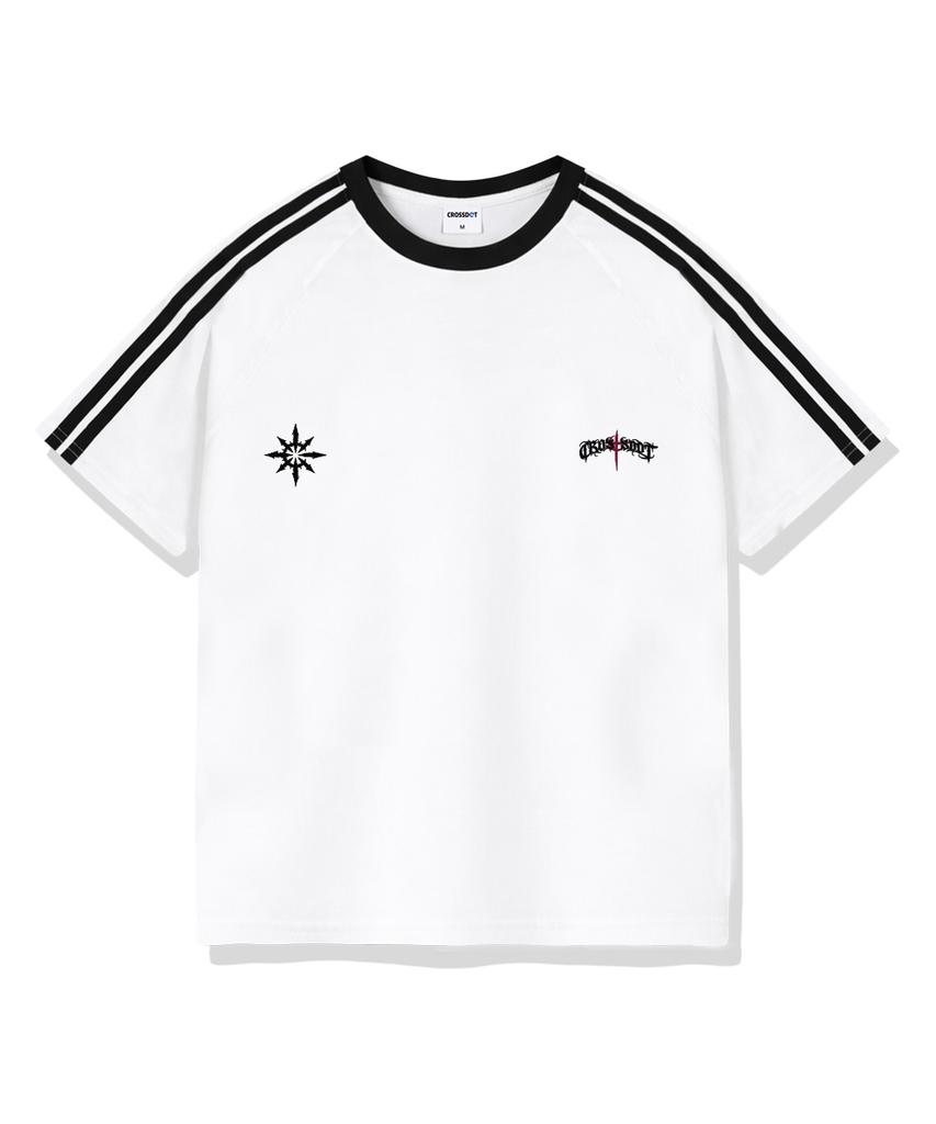 Keuloseudas Black Mark Oversized Track Short Sleeve T-Shirt 4 Colors [Crse_3002]