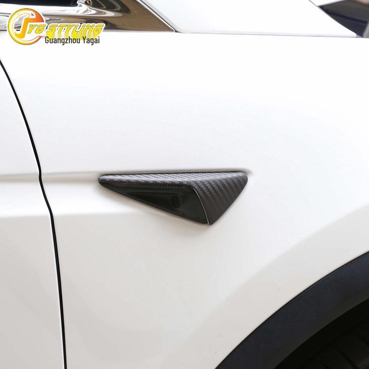 Tesla Model 3 & Y Carbon Fiber Turn Signal Light Covers