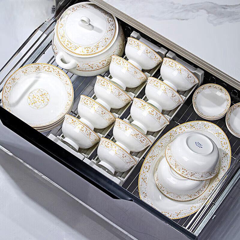 New Chinese Light Luxury Ceramic Dinnerware Set