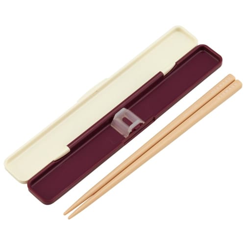 Skater 18cm Chopsticks and Chopstick Case Set, Antibacterial, Adult Size, Usamaru, Made In Japan, ABC3AG-A