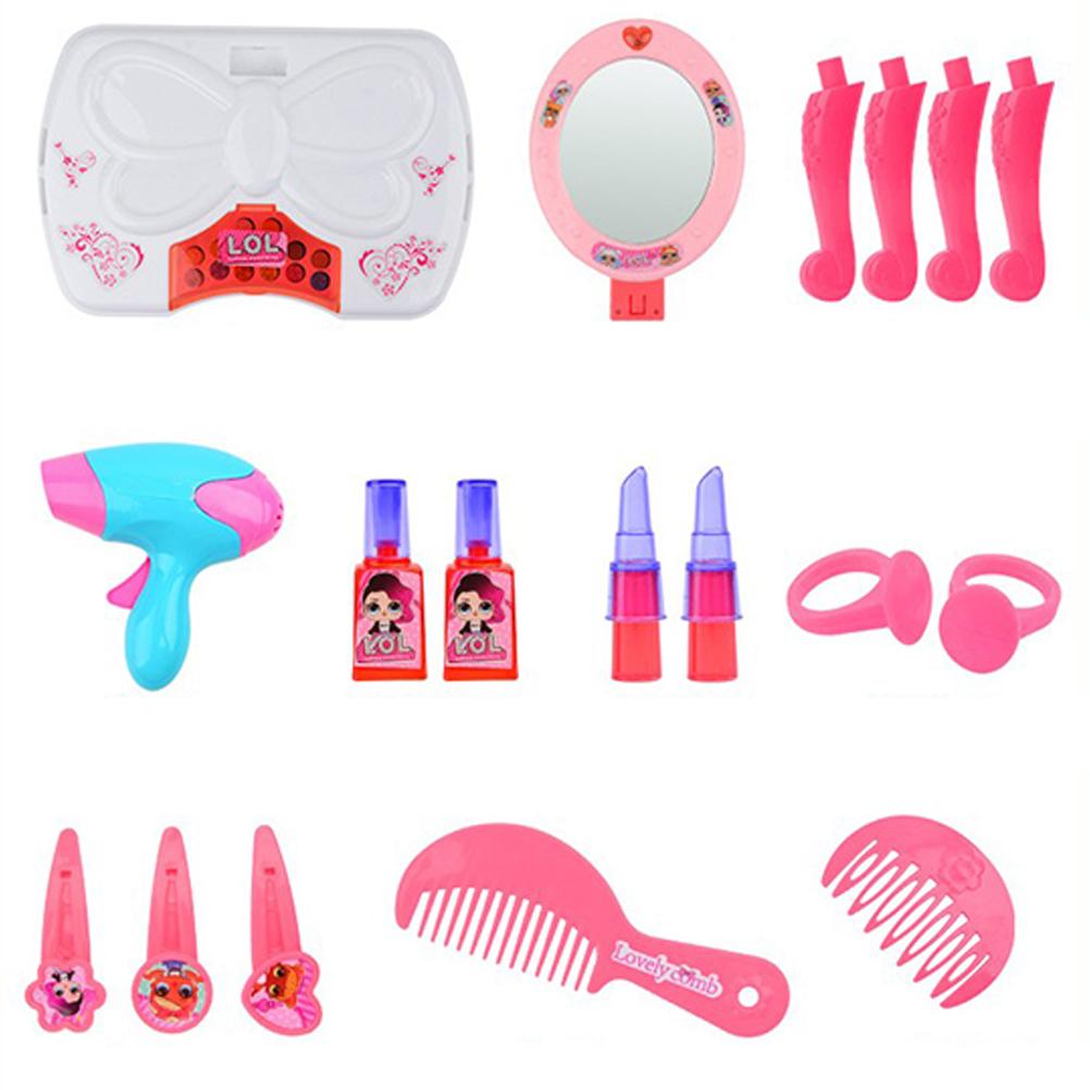 Random Color Children Pretend Play Dressing Table Toy Pretend Kit Girl Pretend Play Cosmetics Playset For Children