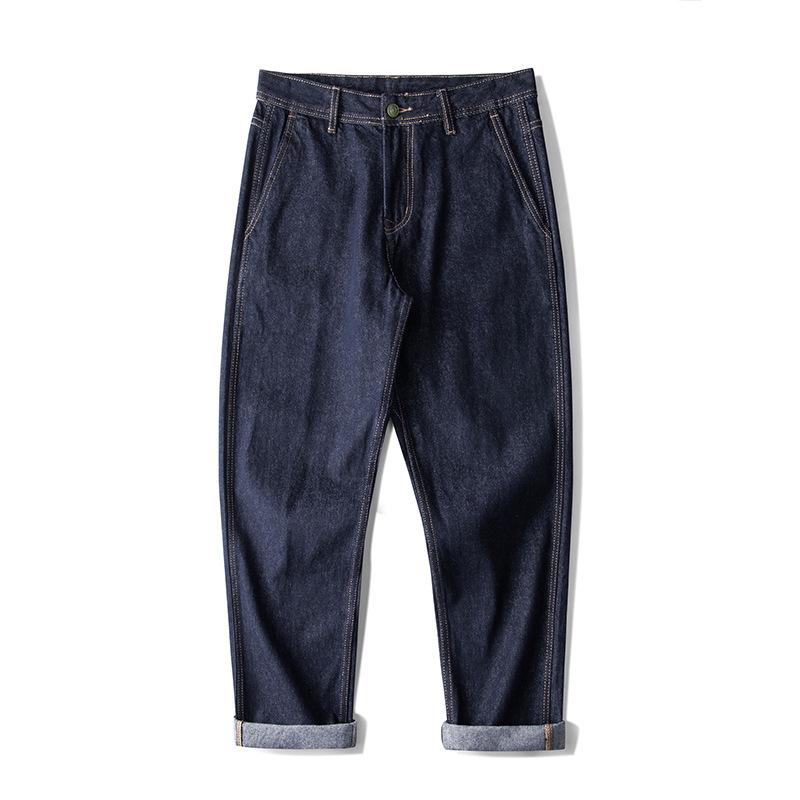 

Fleece Thickened Washed Jeans Men s Large Size Loose Straight Retro Casual Wide-Legging Pants 28