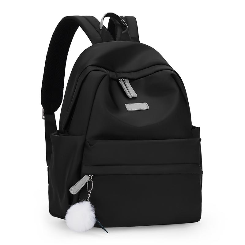 Oxford Backpack Large Capacity Outdoor Travel Backpack Women's Solid Color Backpack