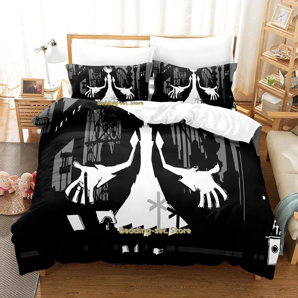 Comfortable Anime Print Bedding Set With Duvet Cover And Pillowcases Single Twin Full Queen King Sizes For Adults And Kids