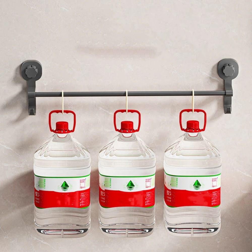 Punching-Free Shower Slipper Rack Wall-mounted Bathroom Towel Rod Hanging Hand Towel Bar  Shoes
