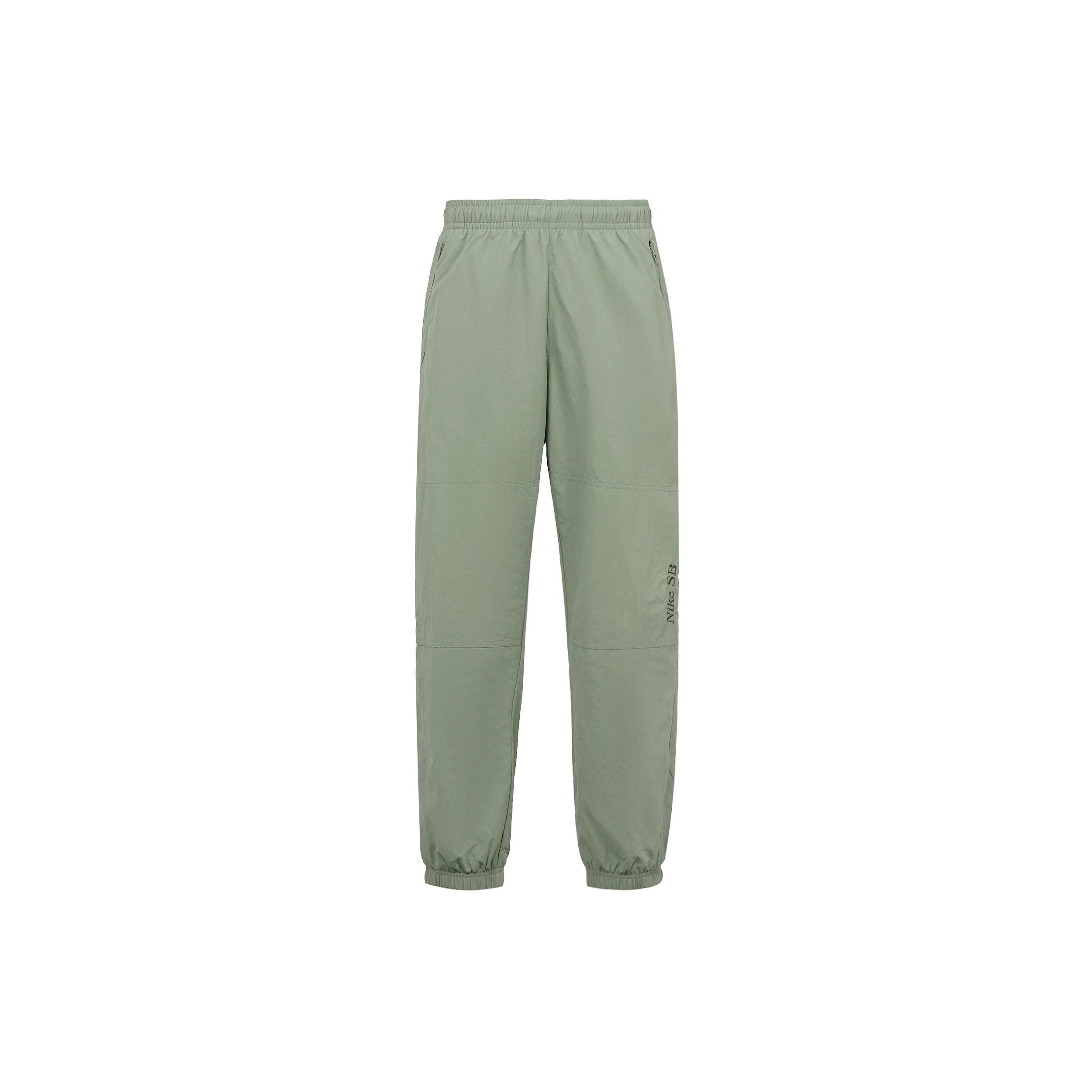 Nike SB Logo Embroidered Skateboard Woven Sports Pants Green Men s CV4333-320 XL
