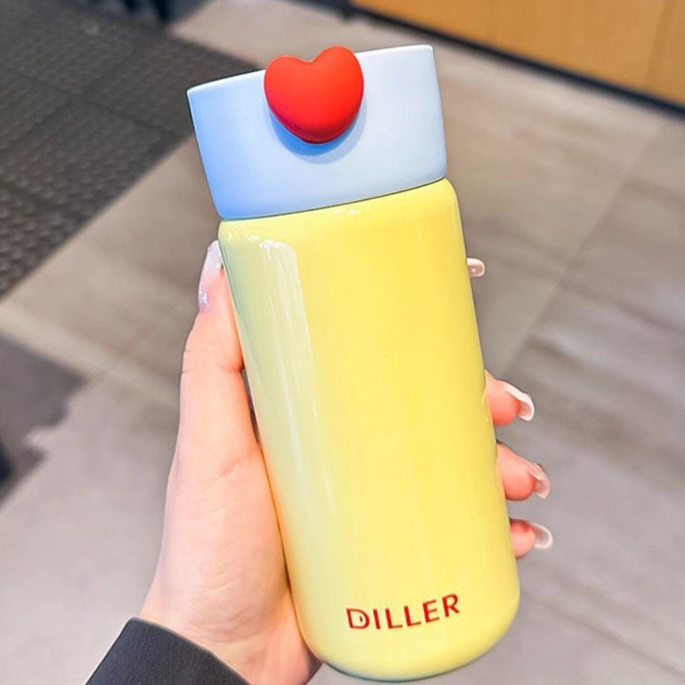 With Handle Mini Thermos Cup Drinking Kettle Thermal Water Bottle  Children Girls Boy