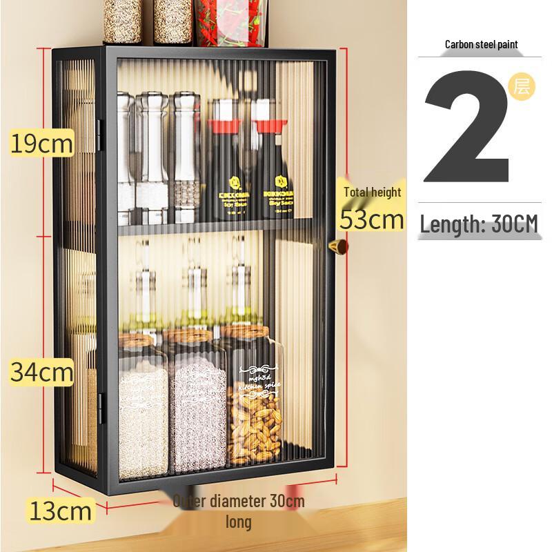 Dustproof Wall-Mounted Storage Shelf with Door