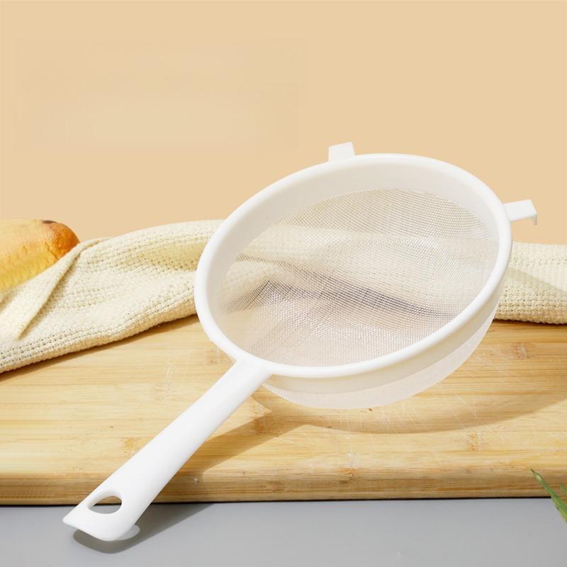 Ultra Fine Mesh Strainer With Handle Plastic Colander Food Juice Strainer Yogurt Mesh Sieve Mini Separation Net For Kitchen