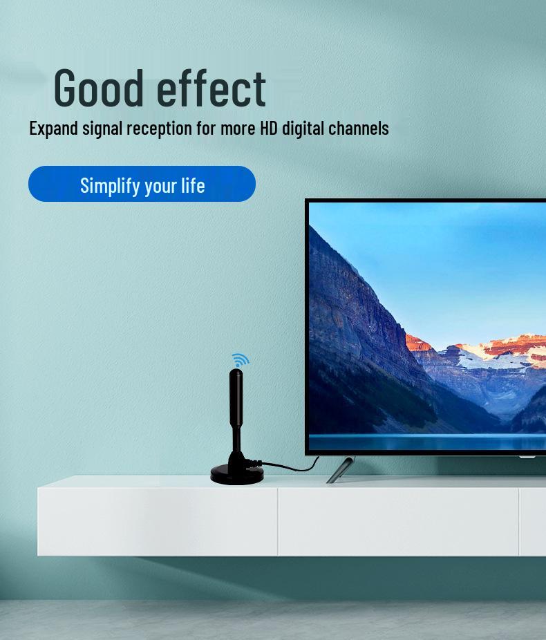 Indoor/Outdoor Universal HD Digital TV Antenna for DTMB Signal Reception