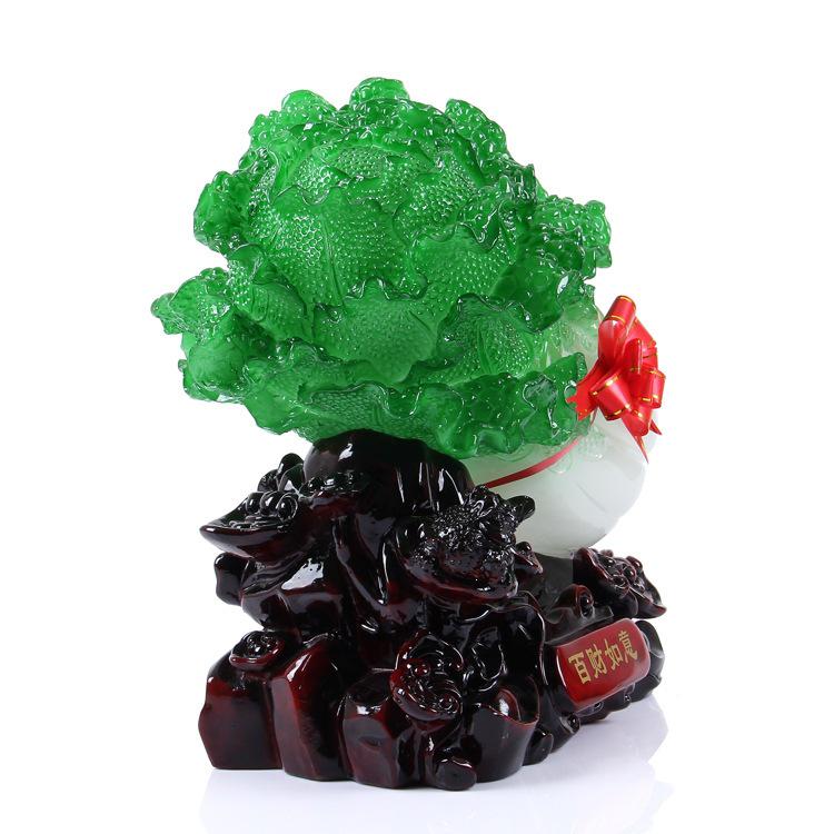 Imitation Jade Cabbage Ornament - A Fortune-Bringing Home Decor Gift