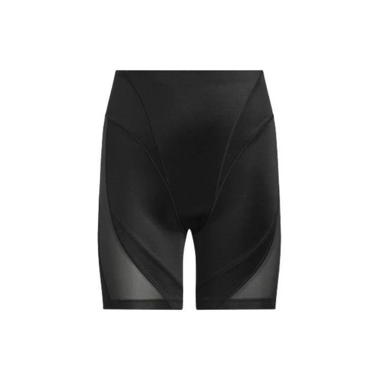 Adidas Originals FW23 Sheer Mesh Solid Color Sports Shorts Women Shorts Black IL9498