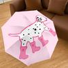 1PC Dalmatian Rainboots Umbrella-8-Rib Reinforced Portable Folding Travel Suitable for All Seasons Outdoor Daily Use-J329