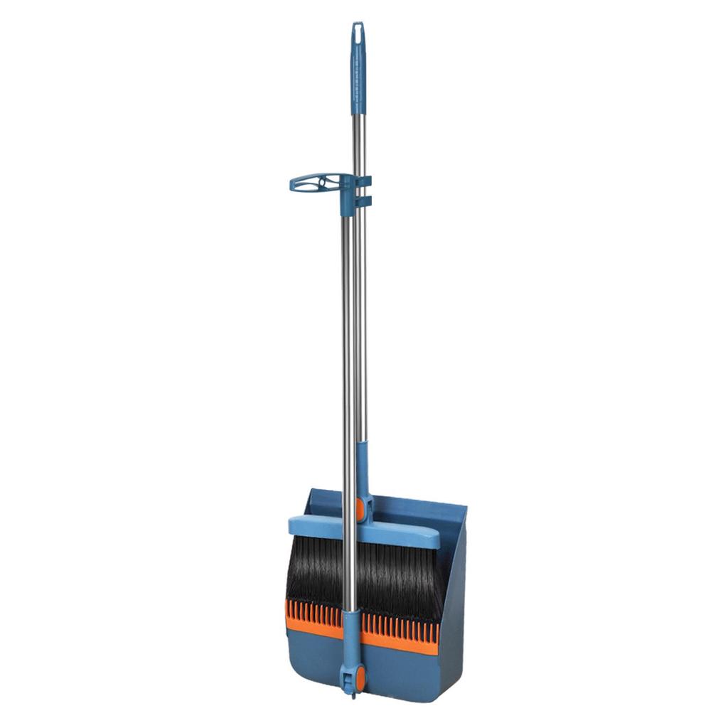 Magnetic Folding Broom & Enlarged Dustpan Set for Home