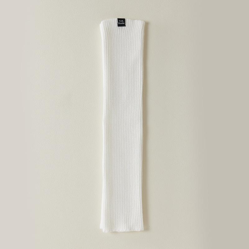 

White Knitted Hosiery Socks for Women In Autumn and Spring, Calf Coverings, Pile-up Socks for Hot Girls, Long Pile-up Socks for Spring and Summer 1 pair