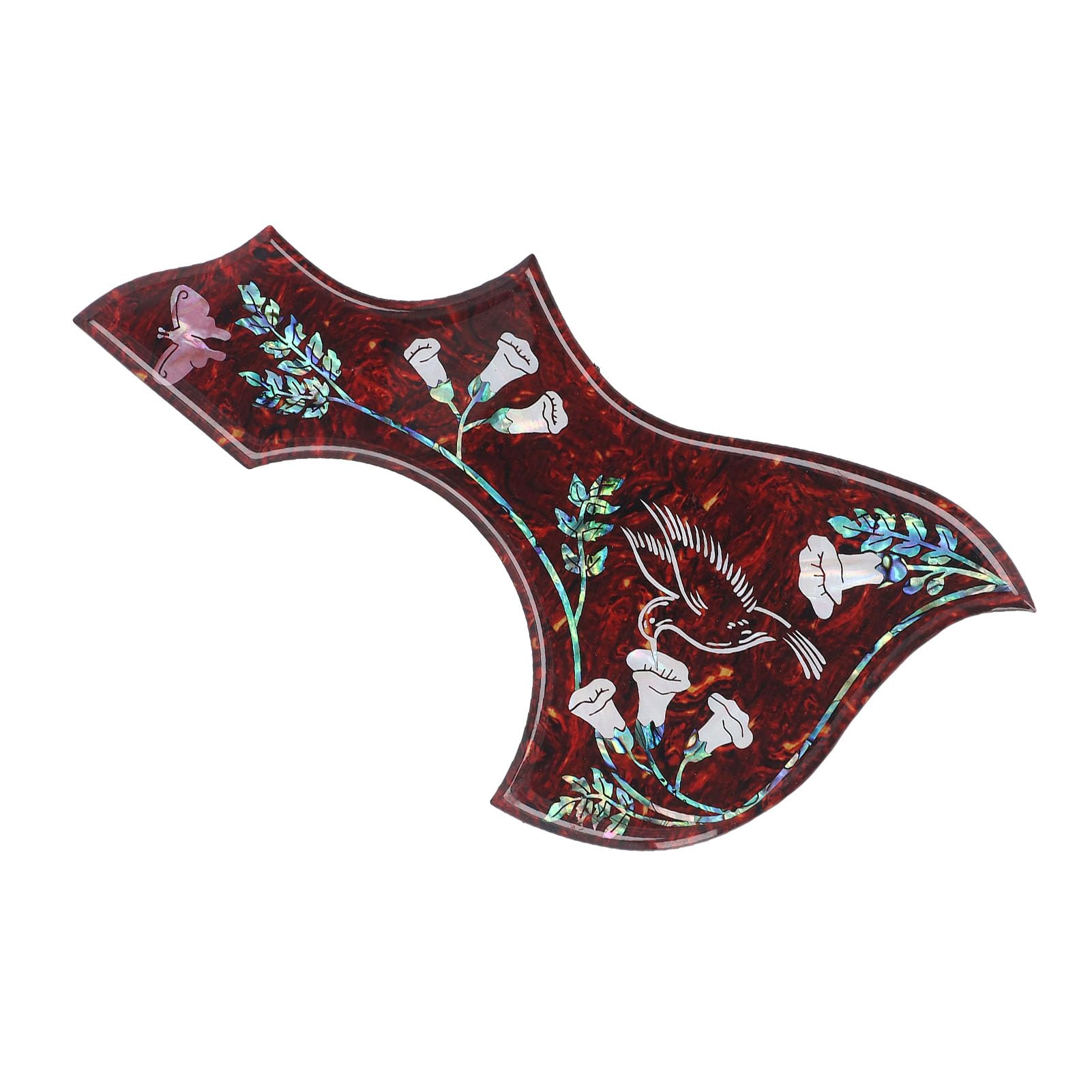 

Set of 10 Guitar Pickguards for Acoustic and Classical Inlaid with Abalone Guitar Accessories for Guitarists and Guitar Decoration and Protection