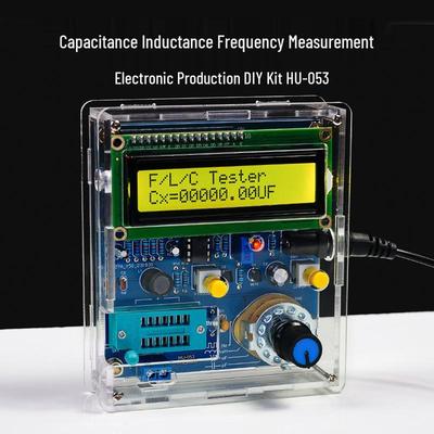 Capacitance & Inductance Meter Frequency Tester DIY Kit - 51 Single-Chip Circuit Board for Soldering Practice