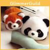 Panda Transforming Flip Into Raccoon Plush Toy Cute Fun Double Sided Gift Kids