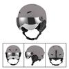 Unisex Ski Helmet With Integrated Goggles Snowboarding Winter Sports Safety Gear