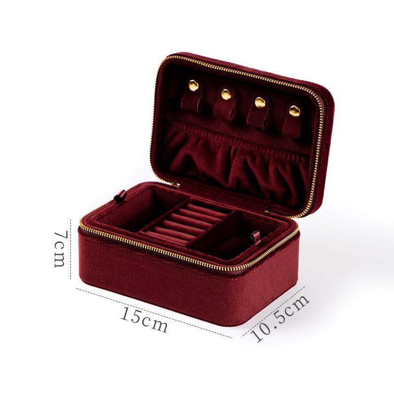 

Фланелевая шкатулка для украшений, шкатулка для хранения украшений, двухслойная высококачественная антиокислительная шкатулка для украшений.