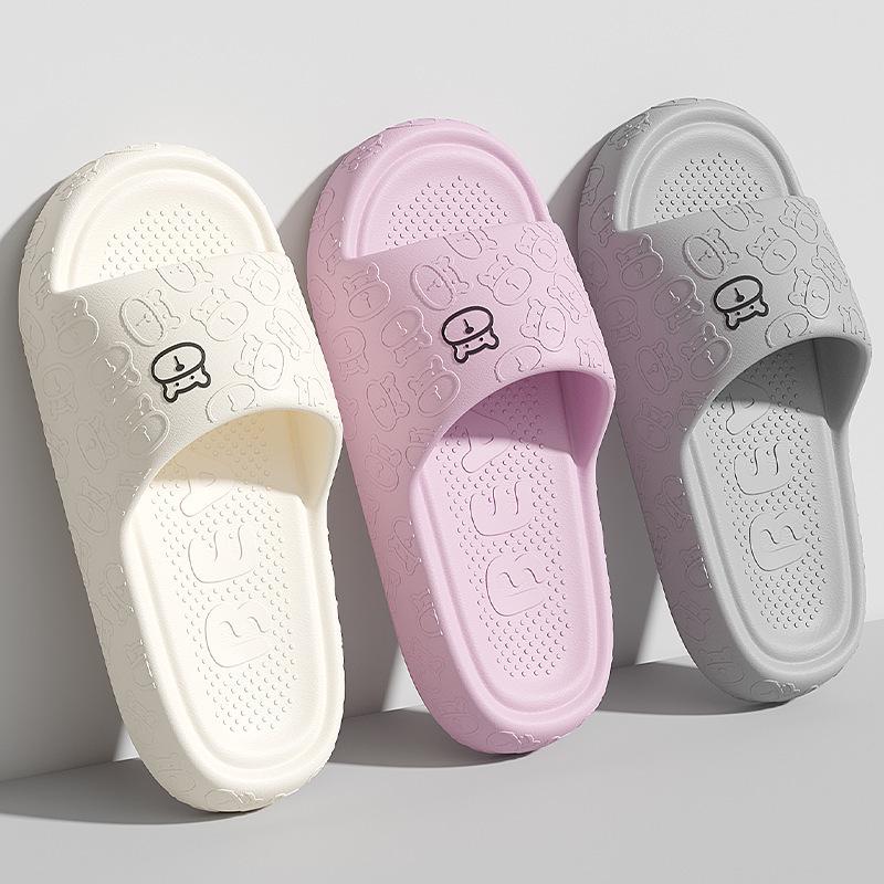 Soft-Soled Bear Slippers: Men's & Women's Summer Indoor/Outdoor Footwear