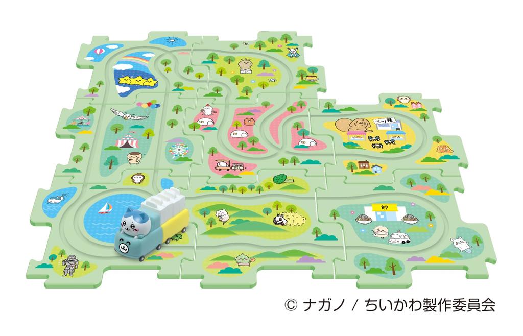 Masudaya Corporation Panel World Chiikawa Running Hachiware Toy for Ages 3 and Up, Used, 480-1715