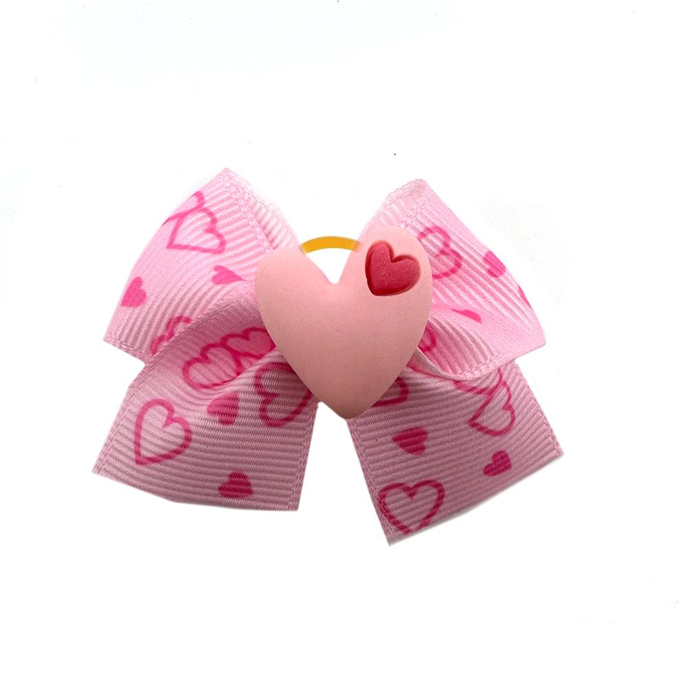 50/100pcs Valentine's Day Pet Dog Hair Bows for Puppy Small Dogs Grooming Bows Dog Hair Accessories Pet Supplies Pink Bows