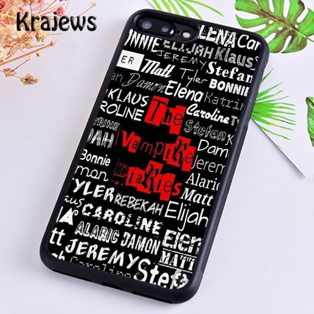 

Krajews The Vampire Diaries TV Series Soft Phone Case For iPhone 16 15 SE2020 14 6 7 8 plus 11 12 13 pro max coque Fundas iPhone 6 6s