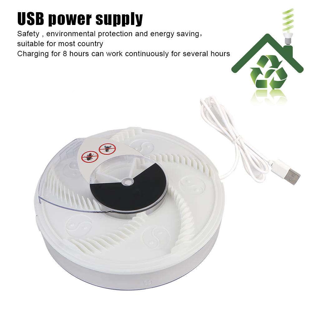 USB for Kitchen Home Garden Insect Pest Catcher Electric Pest Killer Fly Trap Indoor Outdoor Pest Reject Control Repeller Automatic Flycatcher