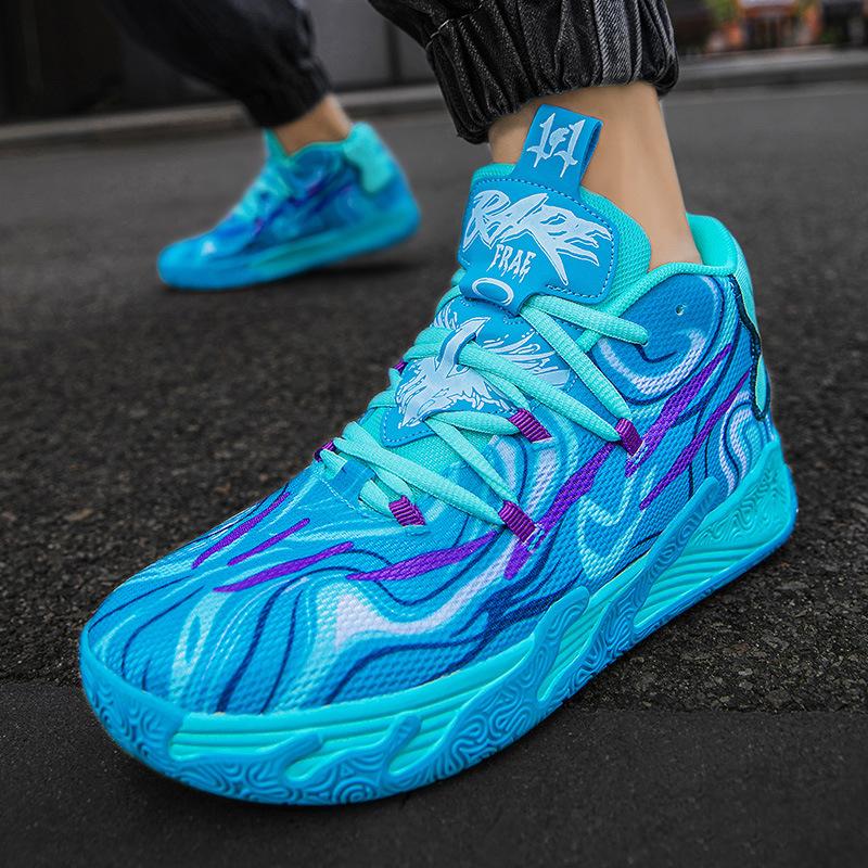 Neue Frühjahrs- und Herbst-Basketballschuhe Herren High-Top Lauf-Sneakers Studenten Outdoor Echte Kampf-Sneakers
