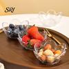 Japanese Style Sauce Bowl 5Pcs Sakura Dipping Dish PP Condiment Plate for Sushi Hot Pot BBQ Nesting Bowls BPA-Free Stackable And Cold Holder