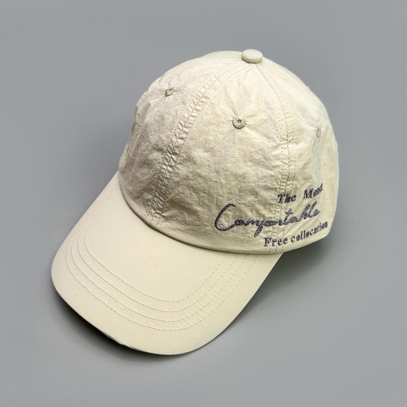 Quick-Drying Offset Alphabet Baseball Hat Male Female Breathable Outdoor Student Cap Mountaineering