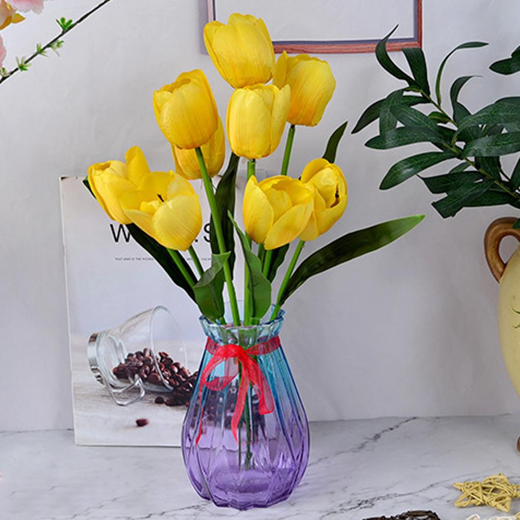 2pcs Artificial Flowers Tulips Real Touch Hand Faux Flower for Wedding Decoration Party Arrangements Garden Decor