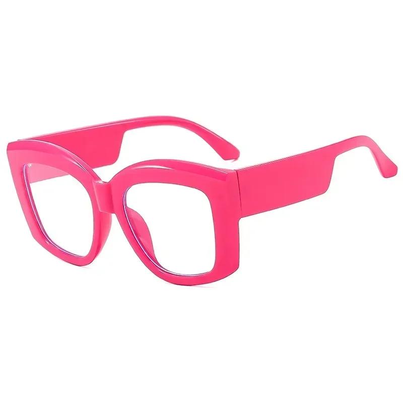 

Square Anti Blue Light Glasses Fashion Retro Classic Women Men Computer Gaming Eye Protection Plain Spectacles