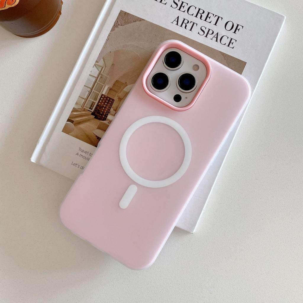 2-In-1 Magnetic Jelly Shell Is Suitable for Apple 16 Mobile Phone Case 14 15magsafe Light Yarn PC Simple 13 All-inclusive.