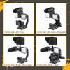 Zeadio Video Action Stabilizer with Hot Shoe Mount Handle Grip Handheld Stabilizer for Olympus Digital SLR Canon, Nikon, Sony, Panasonic, Pentax,