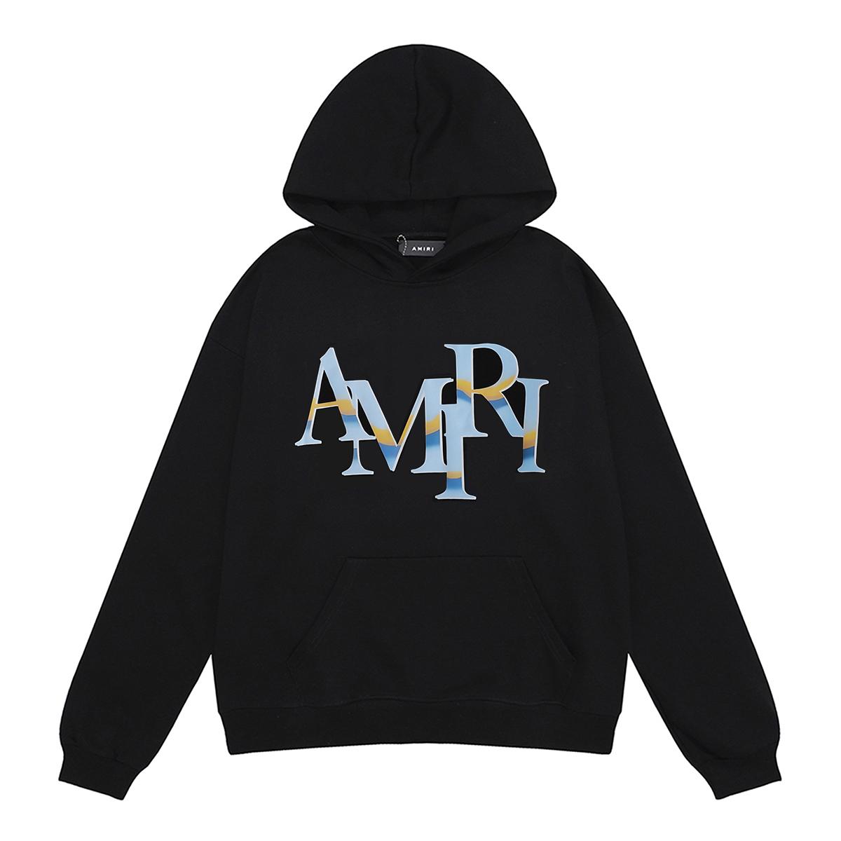 

Amiri Camouflage Logo Printing Spring and Autumn Loose Plus Size Thin High-quality Cotton Hooded Couple Hoodie M