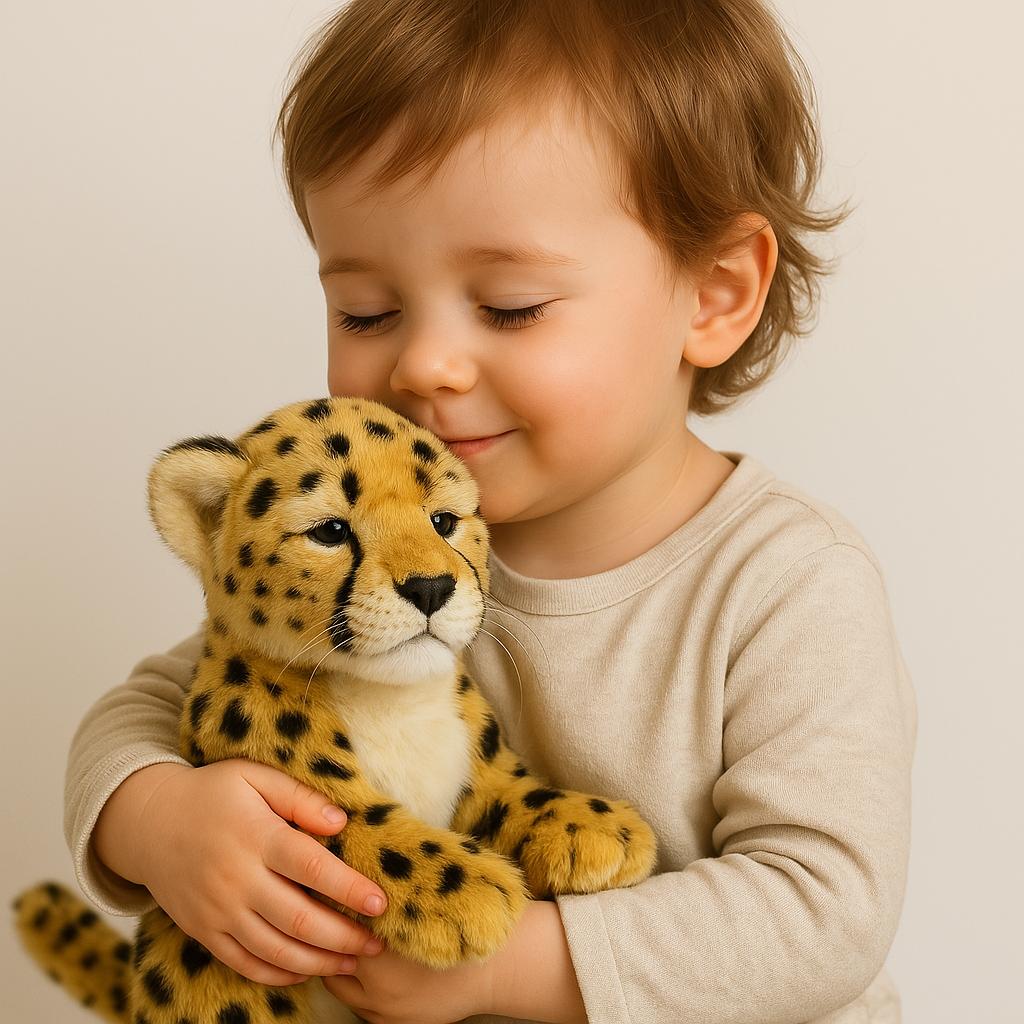 Lifelike Simulation Leopard Plush Toy Soft Hug Doll Children'S Birthday Gift Girl Boy Comfort Toy Home Decor Safety Certified